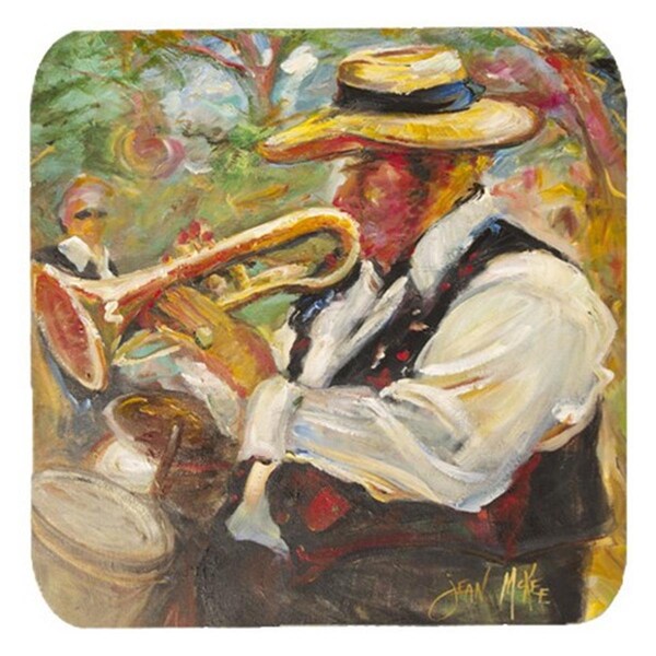Carolines Treasures Jazz Trumpet Foam Coasters- Set of 4 - JMK1276FC