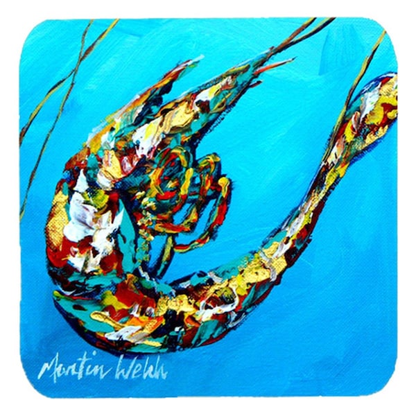 Carolines Treasures Shrimp Baby Shrimp Foam Coasters- Set of 4 - MW1005FC