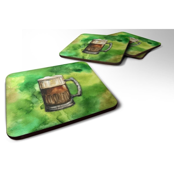 Carolines Treasures Irish Beer Mug Foam Coasters - Set of 4 - BB5761FC