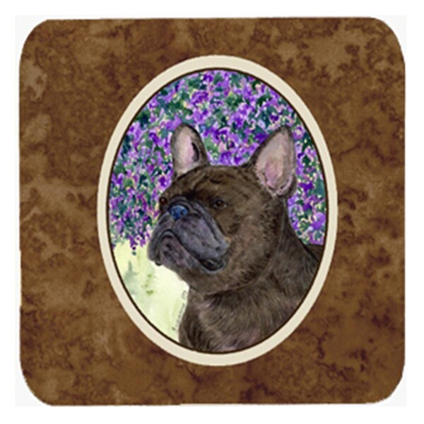Carolines Treasures French Bulldog Foam Coasters- Set of 4 - SS8676FC