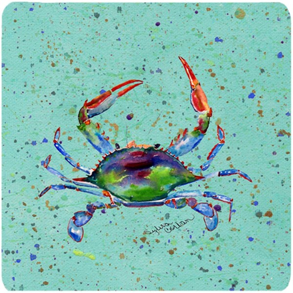 Carolines Treasures Crab Foam Coasters - Set of 4 - 8462FC