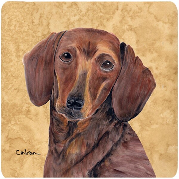 Carolines Treasures Dachshund Foam Coasters - Set of 4- 3.5 x 3.5 In. - SC9137FC