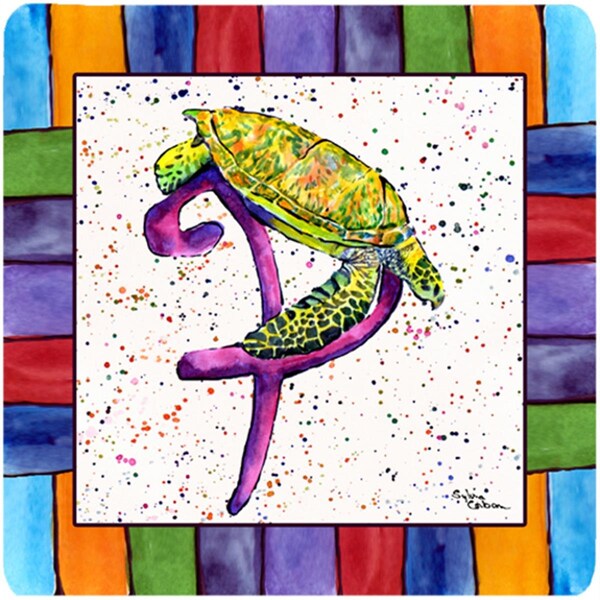 Carolines Treasures Beach And Seafood Foam Coasters - Set of 4 - 8439-PFC