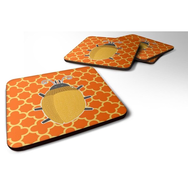Carolines Treasures Beetle Foam Coasters - Set of 4 - BB6772FC