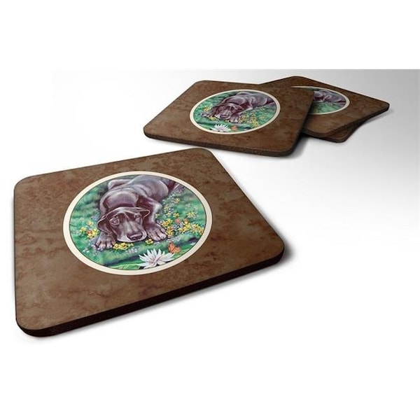 Carolines Treasures Carolines Treasures 7235FC Blue Great Dane Foam Coaster; Set of 4 - 7235FC