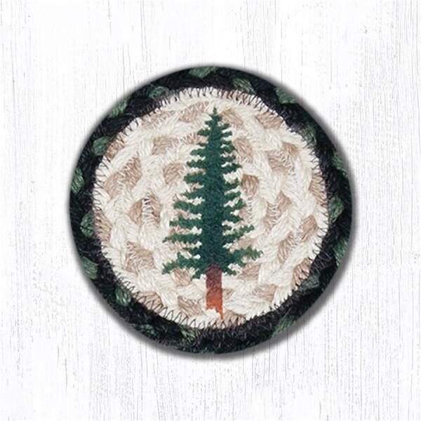 Palacedesigns 5 in. Tall Timbers Individual Coaster Rug - PA2850437