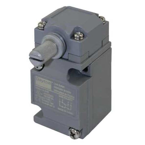 Interruptor de límite de alta resistencia Dayton, sin palanca, rotativo, SPDT, 10A @ 600V AC, Ubicación del actuador: Lateral - 11X446