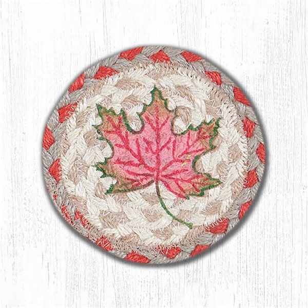 Palacedesigns 5 in. Autumn Leaves Individual Coaster Rug - PA2846598