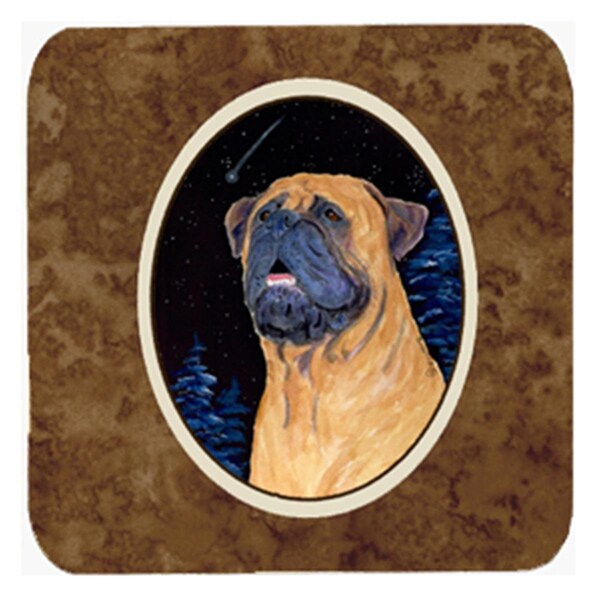 Carolines Treasures Bullmastiff Foam Coasters- Set of 4 - SS8672FC
