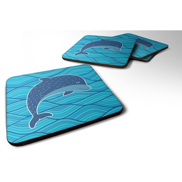 Carolines Treasures Dolphin Foam Coasters - Set of 4 - BB6781FC
