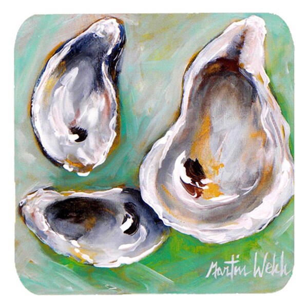 Carolines Treasures Oyster The Eye Of The Oyster Foam Coasters- Set of 4 - MW1063FC