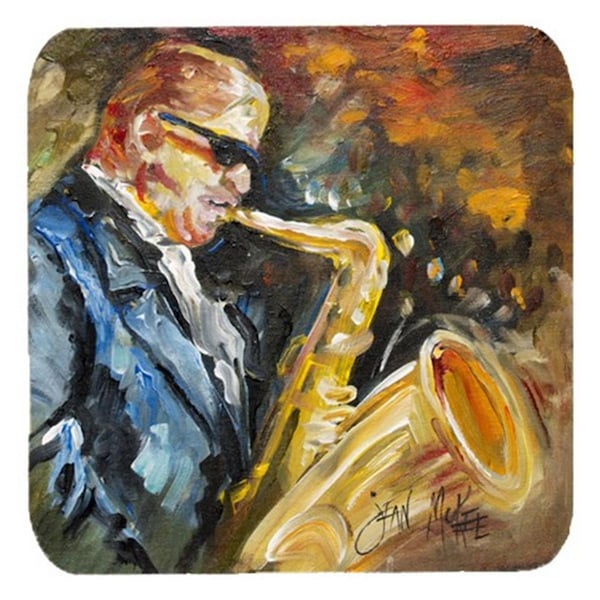 Carolines Treasures Jazz Sazophone Foam Coasters- Set of 4 - JMK1277FC