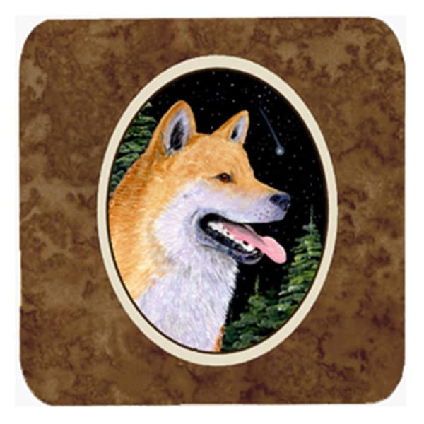 Carolines Treasures Shiba Inu Foam Coasters- Set of 4 - SS8598FC