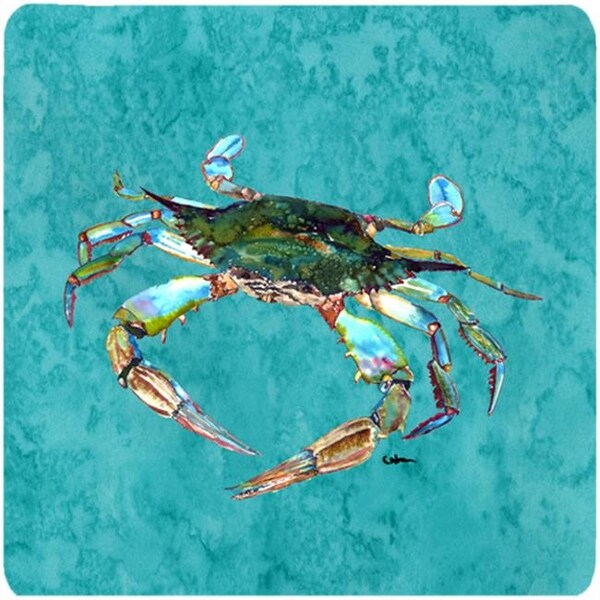Carolines Treasures Carolines Treasures 8657FC Crab Foam Coasters - Set Of 4; 3.5 x 3.5 In. - 8657FC