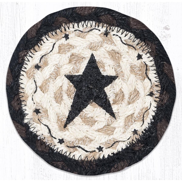 Razoredge 5 x 5 in. IC-313 Primitive Star Black Printed Coaster - RA2548502