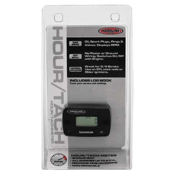 Hardline Products Contador de Horas/Revoluciones para Motor a Gasolina, 2 Cil - HR-8061-2