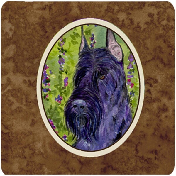 Carolines Treasures Scottish Terrier Foam Coasters - Set of 4- 3.5 x 3.5 In. - SS1018FC