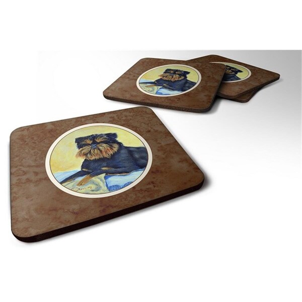 Carolines Treasures Brussels Griffon Foam Coaster, 3.5 x 0.25 x 3.5 in. - Set of 4 - 7146FC