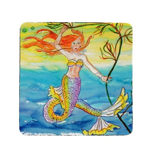 Betsy Drake Betsy Drake CT373 Mermaid Coaster - Set of 4 - CT373