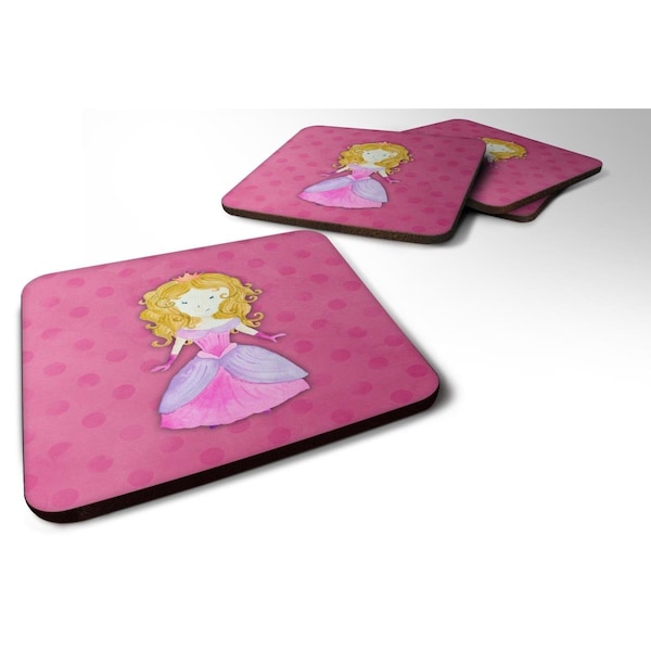 Carolines Treasures Princess Watercolor Foam Coasters - Set of 4 - BB7407FC