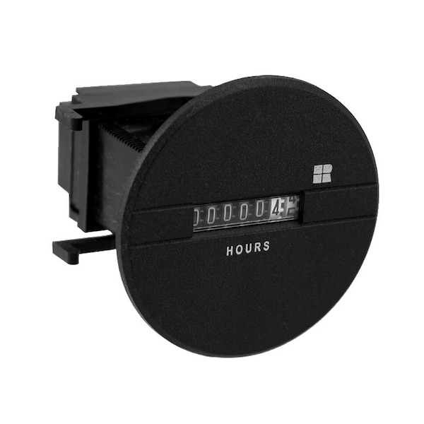 Trumeter HR, Contador de Horas Electromecánico con abrazadera roja de corriente continua de 10-80 VDC - 731-0002