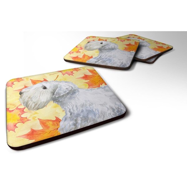 Carolines Treasures Sealyham Terrier Fall Foam Coaster, 3.5 x 3.5 in. - Set of 4 - BB9945FC