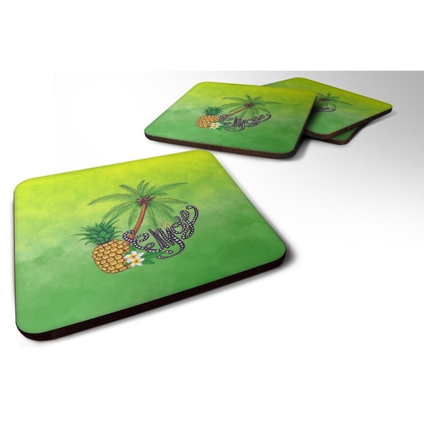 Carolines Treasures Summer Enjoy Foam Coasters - Set of 4 - BB7456FC