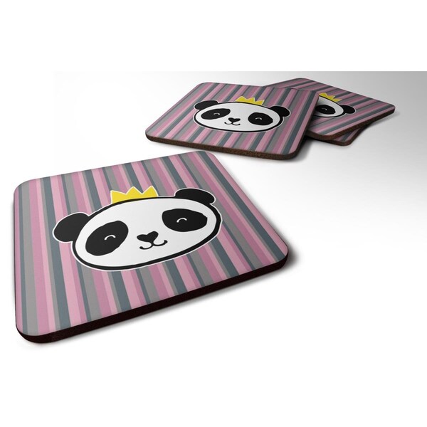 Carolines Treasures Panda Bear Queen Foam Coasters - Set of 4 - BB7037FC