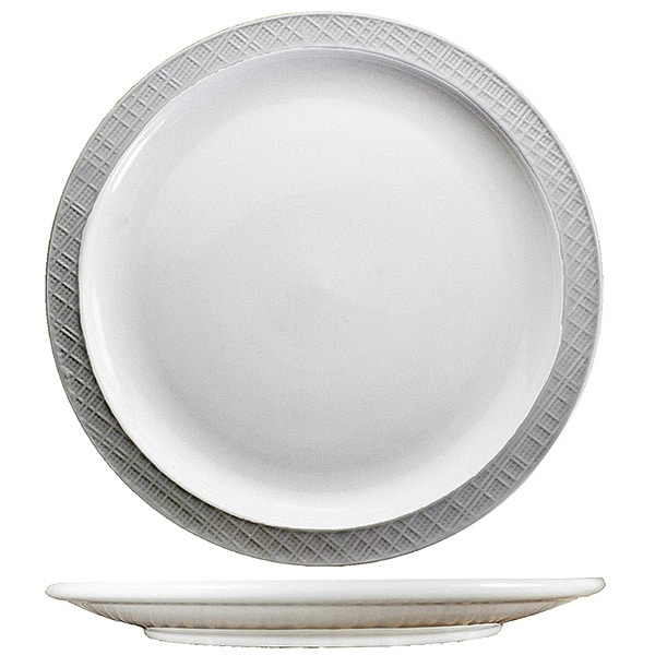 Iti Narrow Rim Plate, 6 1/4" Dia, PK36 - DRN-6