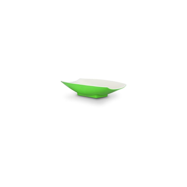Bon Chef Melamine Curves Bowl - Lime Outside/White Inside 8" X 4 3/4" X 2" 8 Oz - 53701-2TONELIME