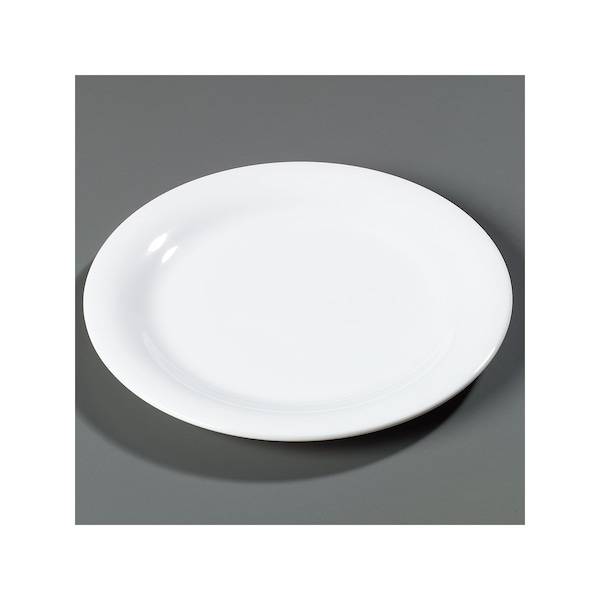 Carlisle Foodservice Narrow Rim Dinner Plate, 10.5", Wht, PK12 - 3300202