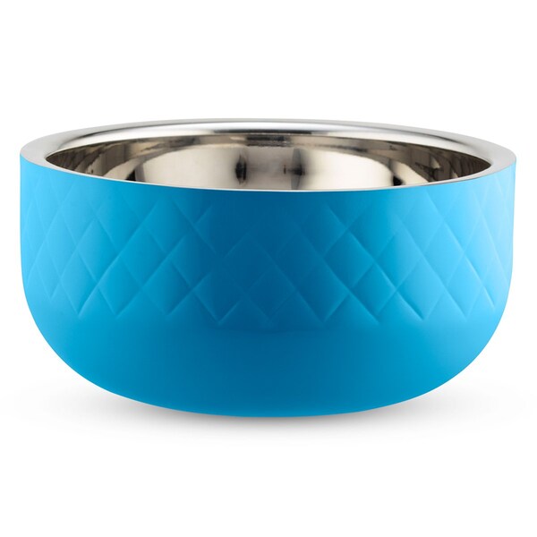 Bon Chef Diamond Coll Cold Wave Bowl Inc. Cover   9 7/8" Dia X 4 3/4" H   3 1/2 Qt - 9319DICARIBBEANBLUE
