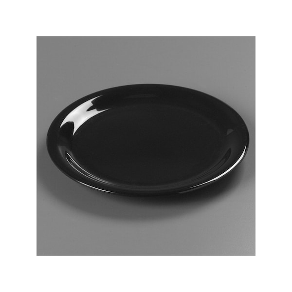 Carlisle Foodservice Wide Rim Pie Plate, 6.5", Blk, PK48 - 3301803