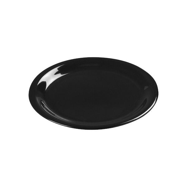 Carlisle Foodservice Wide Rim Pie Plate, 6.5", Blk, PK48 - 3301803