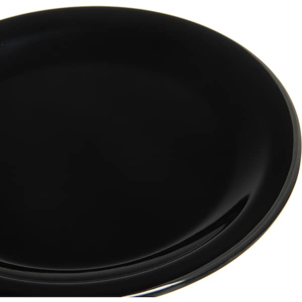 Carlisle Foodservice Melamine Pie Plate, 6.5", Blk, PK48 - KL20403
