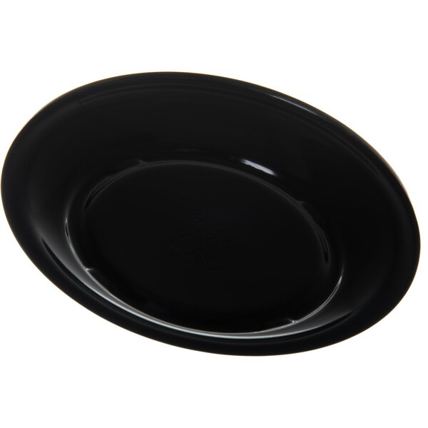 Carlisle Foodservice Melamine Pie Plate, 6.5", Blk, PK48 - KL20403