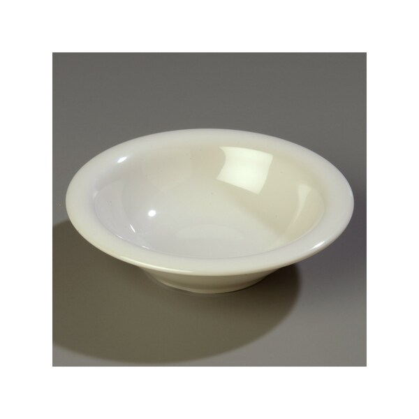 Carlisle Foodservice Melamine Rimmed Bowl, 12 oz., Bone, PK24 - 3303642