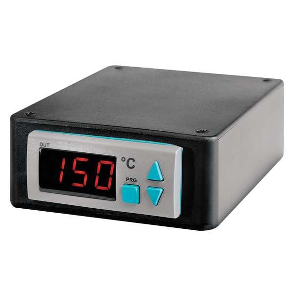 Controlador de temperatura digital Briskheat, encendido/apagado, de banco, 184-253VAC, °F, Tipo K - SDC120KF-A