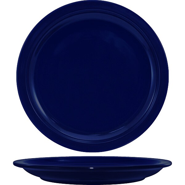 Iti Narrow Rim Plate, 9" Dia, Cobalt Blue, PK24 - CAN-8-CB