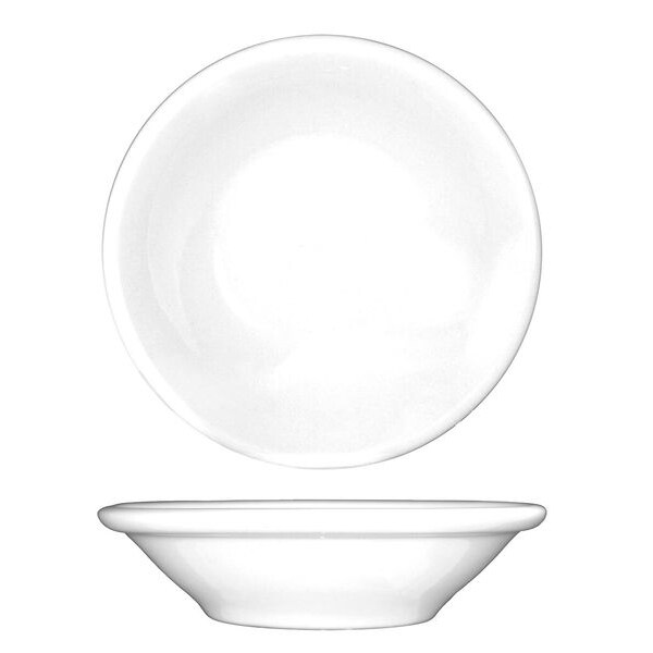 Iti Fruit Bowl, 4-3/4 oz., Ceramic European White PK36 - DO-11