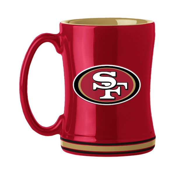 Logo Brands San Francisco 49ers 14oz Relief Mug - 627-C14RM