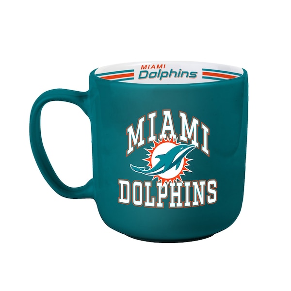 Logo Brands Miami Dolphins 15oz Stripe Mug - 617-C15SM