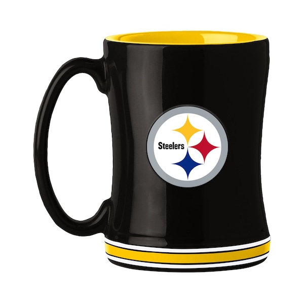 Logo Brands Pittsburgh Steelers 14oz Relief Mug - 625-C14RM