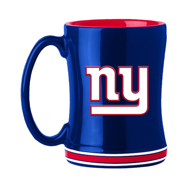 Logo Brands NY Giants 14oz Relief Mug - 621-C14RM