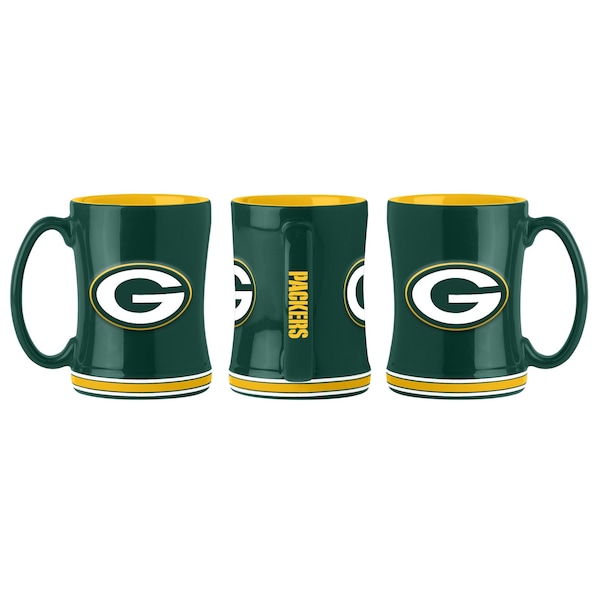 Logo Brands Green Bay Packers 14oz Relief Mug - 612-C14RM