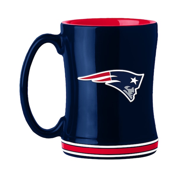 Logo Brands New England Patriots 14oz Relief Mug - 619-C14RM