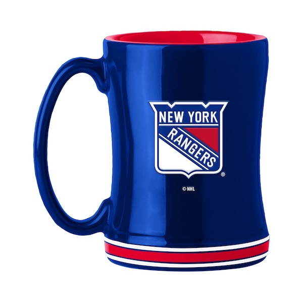 Logo Brands New York Rangers 14oz Relief Mug - 820-C14RM