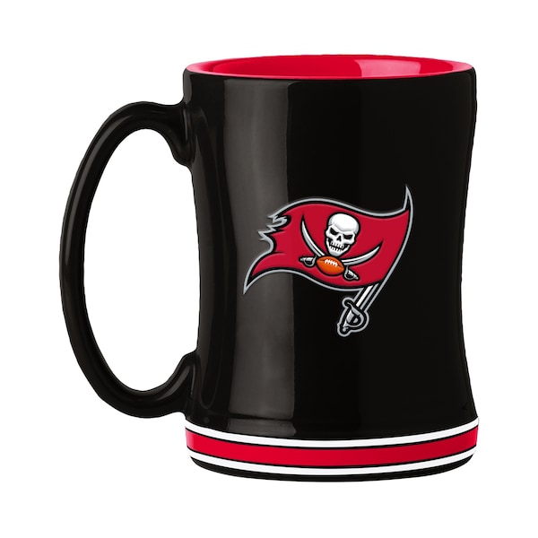 Logo Brands Tampa Bay Buccaneers 14oz Relief Mug - 630-C14RM