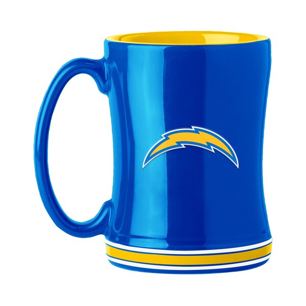 Logo Brands LA Chargers 14oz Relief Mug - 626-C14RM