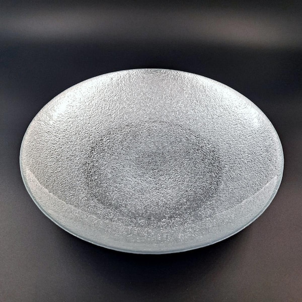 Red Pomegranate Collection 13 in. Aura Centerpiece Bowl, Silver - 0975-2